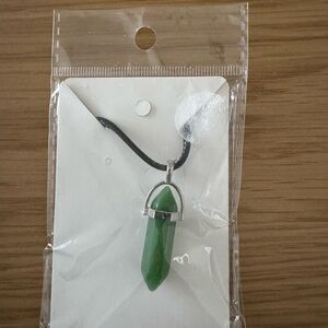 Howie Creations Green Pendant Necklace - NWOT